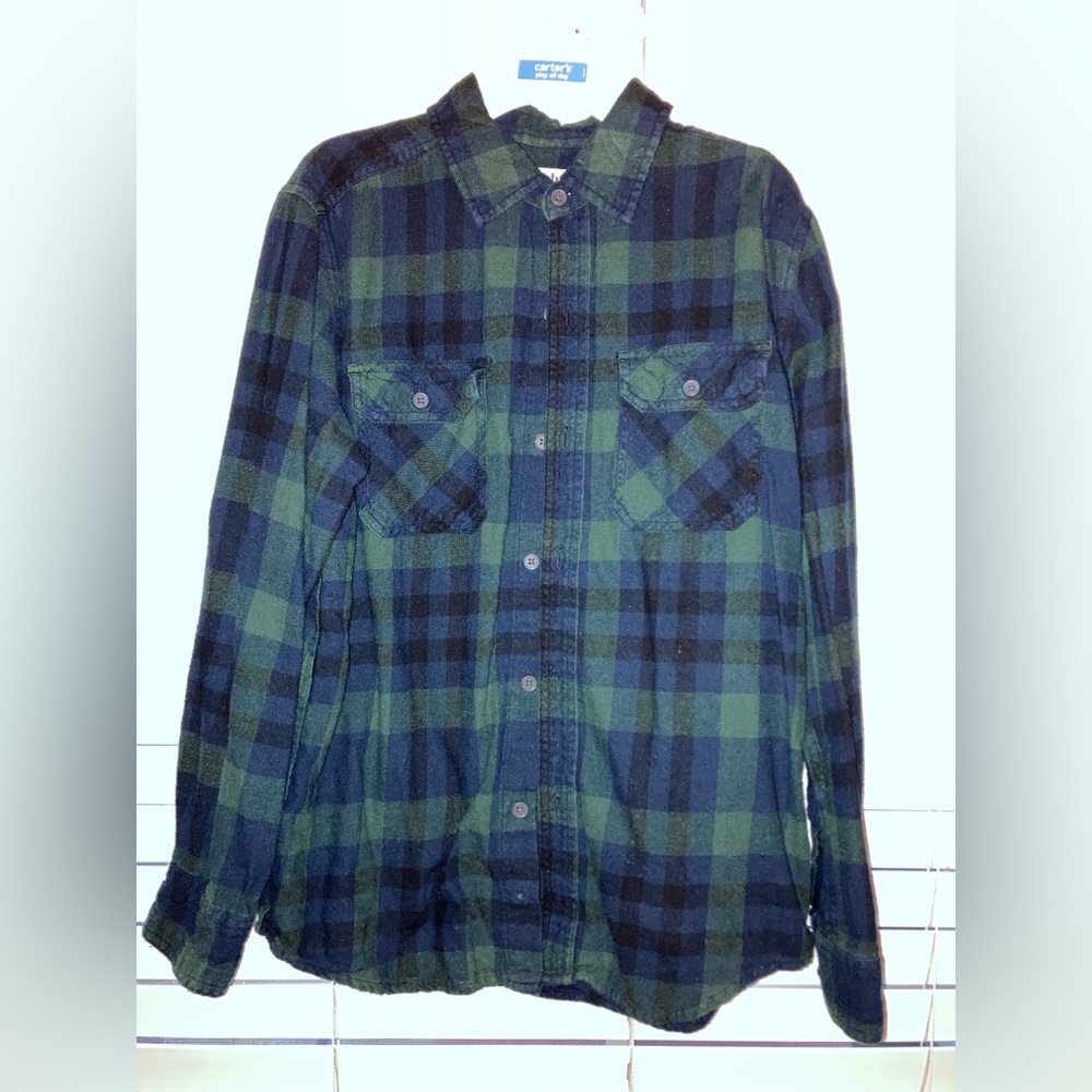 Boys Size Medium Plaid Flannel Shirts - Picture 9 of 10